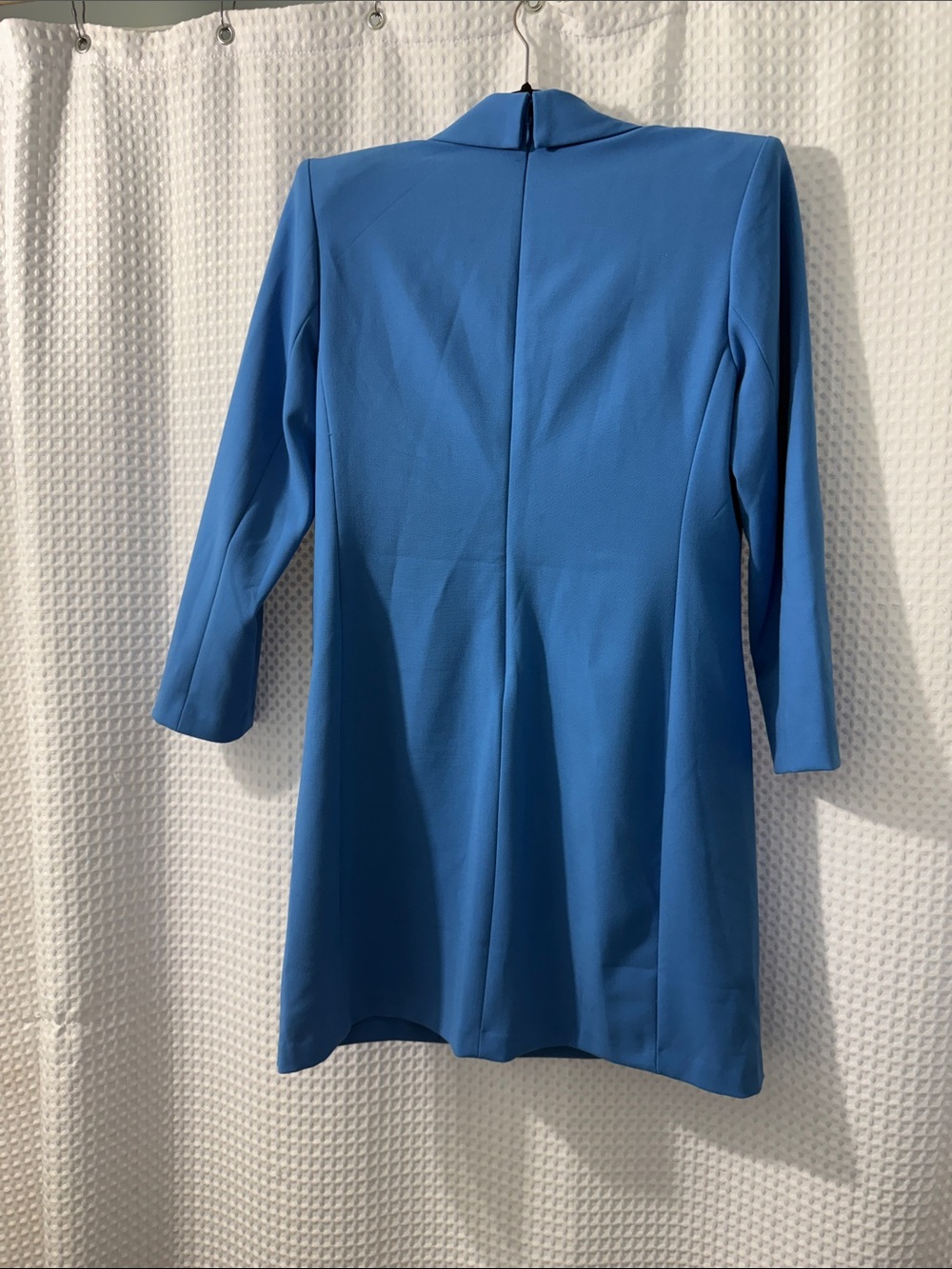 Express Women'Blue Double-Breasted Blazer Mini Blazer Dress Size Medium - Picture 6 of 7